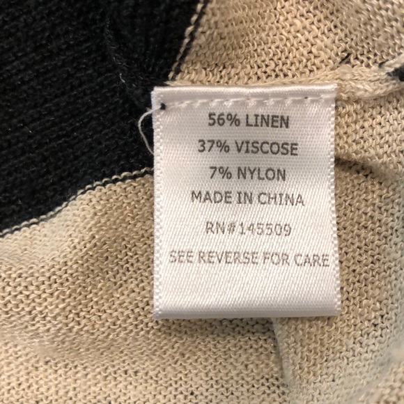 Ten-Oh-8 Stripped Linen Sweater - Picture 6 of 6